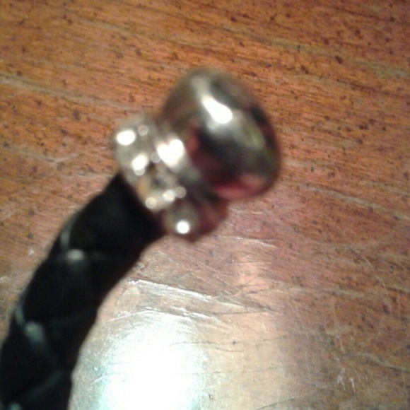 Premier Design black Leather cuff bracelet - Picture 7 of 8